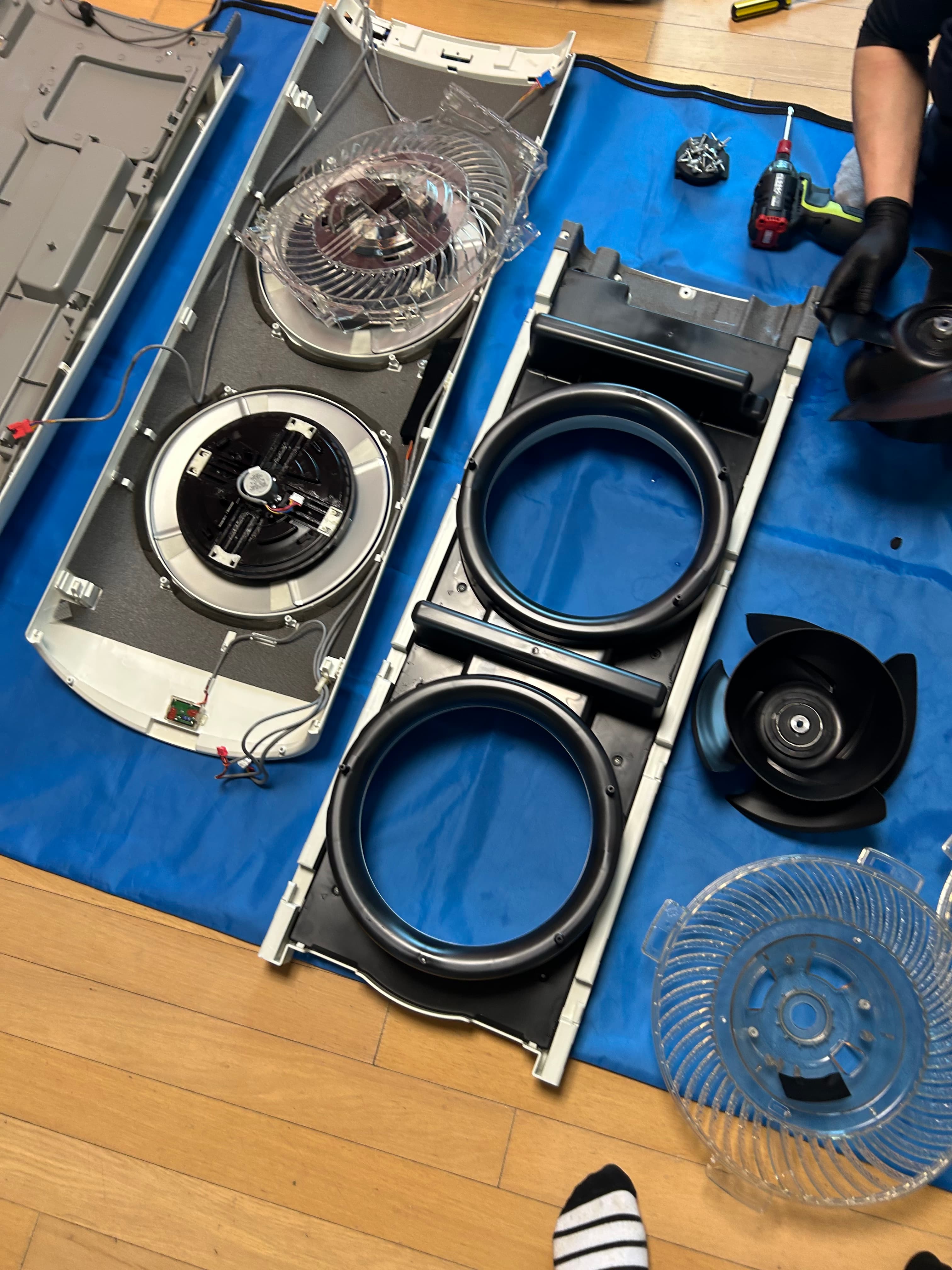 무풍 에어컨 청소 시공 현장 3